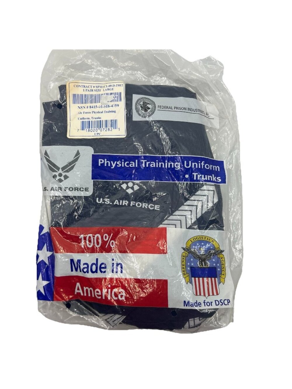 US Air Force PT Shorts Trunks Mens Large Improved Physical Training Uniform New
